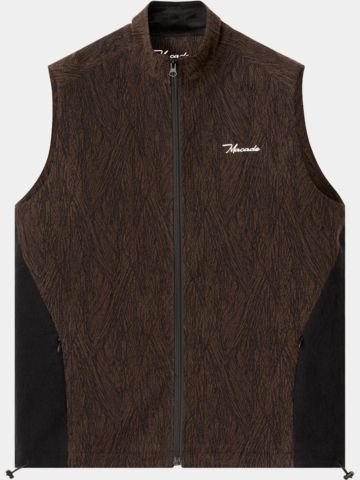 Macade Golf ArcWeave Gilet Stretch Weste braun