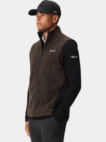 Macade Golf ArcWeave Gilet Stretch Weste braun