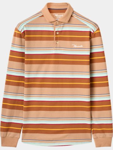 Macade Golf Ridge Longsleeve Shirt Halbarm Polo beige