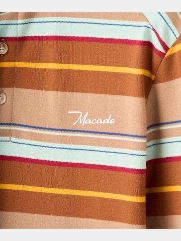 Macade Golf Ridge Longsleeve Shirt Halbarm Polo beige