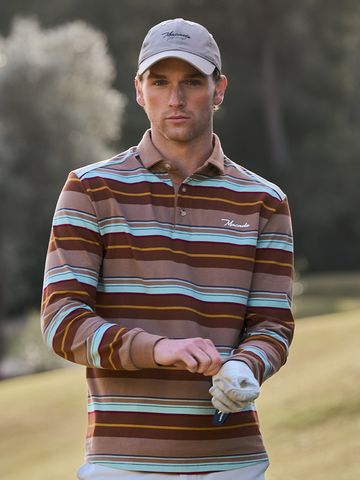 Macade Golf Ridge Longsleeve Shirt Halbarm Polo beige