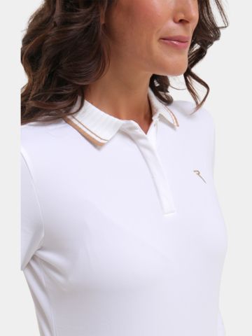 Chervo AMARTI Langarm Polo offwhite