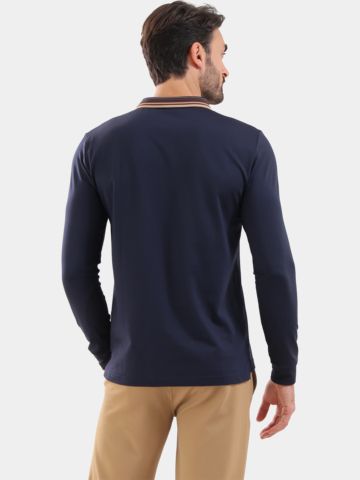 Chervo ARBORIO Langarm Polo navy