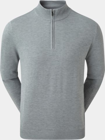 FootJoy WOOLBLND LINED Strick Windstopp grau