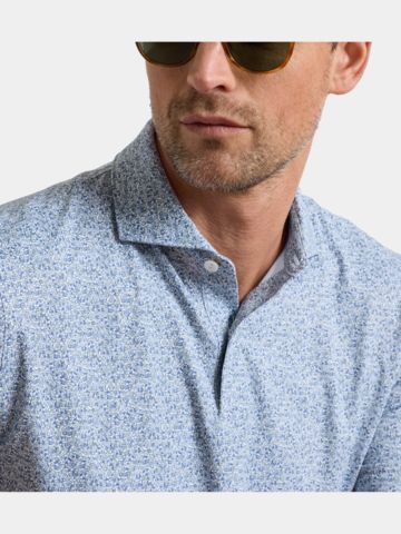 Peter Millar LIMONCELLO PERFORMANCE JERSEY Halbarm Polo weiß