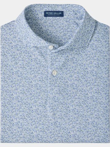 Peter Millar LIMONCELLO PERFORMANCE JERSEY Halbarm Polo weiß