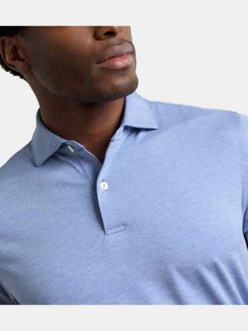 Peter Millar TREBLE PERFORMANCE JERSEY Halbarm Polo hellblau