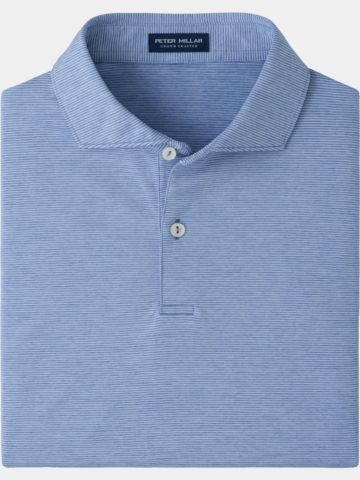 Peter Millar TREBLE PERFORMANCE JERSEY Halbarm Polo hellblau