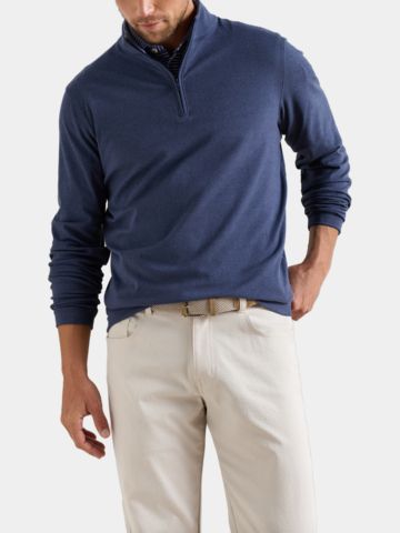 Peter Millar ARDENT AIR PERFORMANCE QUARTER-ZIP Troyer Strick navy
