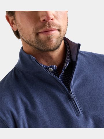 Peter Millar ARDENT AIR PERFORMANCE QUARTER-ZIP Troyer Strick navy