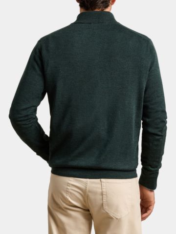 Peter Millar AUTUMN CREST QUARTER-ZIP Troyer Strick dunkelgrün