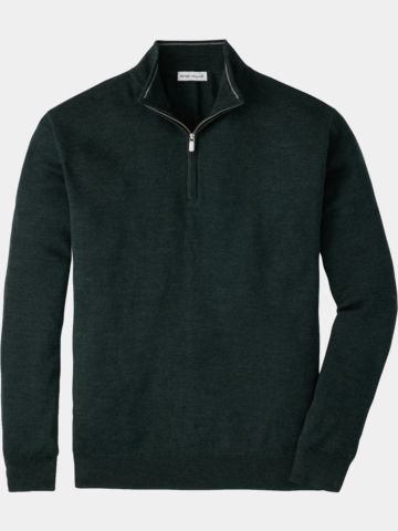Peter Millar AUTUMN CREST QUARTER-ZIP Troyer Strick dunkelgrün