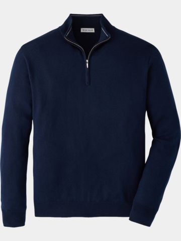 Peter Millar AUTUMN CREST QUARTER-ZIP Troyer Strick navy