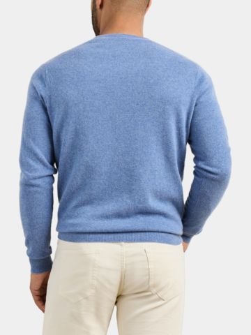 Peter Millar CROWN HERITAGE CASHMERE V NECK Strick Pullover hellblau
