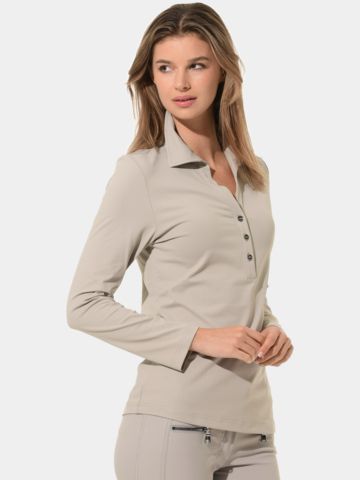 MDC Long-Sleeve Polo Shirt sand