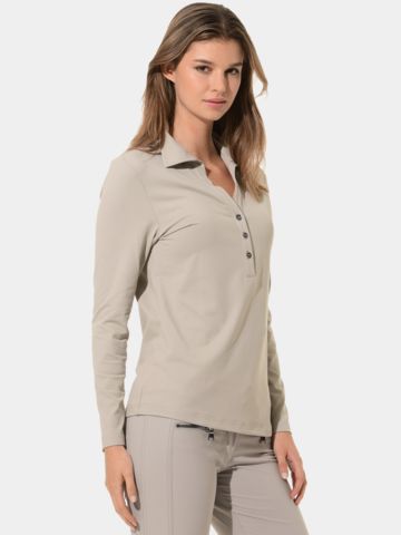 MDC Long-Sleeve Polo Shirt sand