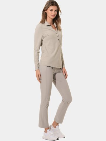 MDC Long-Sleeve Polo Shirt sand