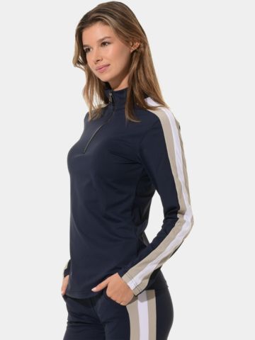 MDC Zip Longsleeve Stretch Jacke navy