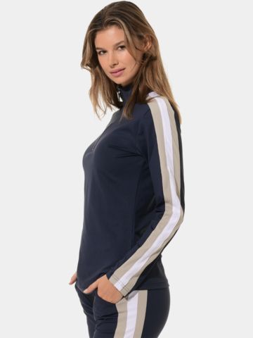 MDC Zip Longsleeve Stretch Jacke navy