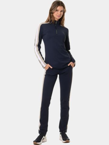 MDC Zip Longsleeve Stretch Jacke navy