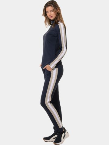 MDC Zip Longsleeve Stretch Jacke navy