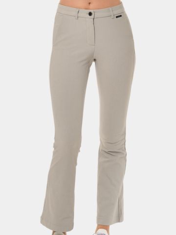 MDC Flared Chino Hose hellgrau