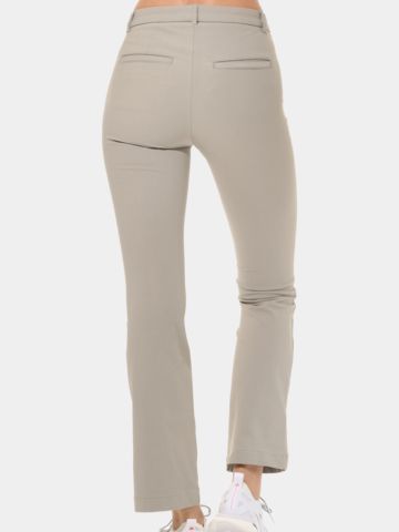 MDC Flared Chino Hose hellgrau