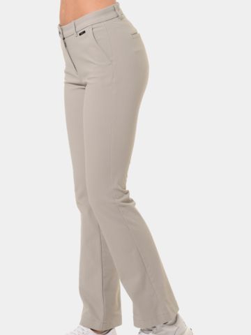 MDC Flared Chino Hose hellgrau