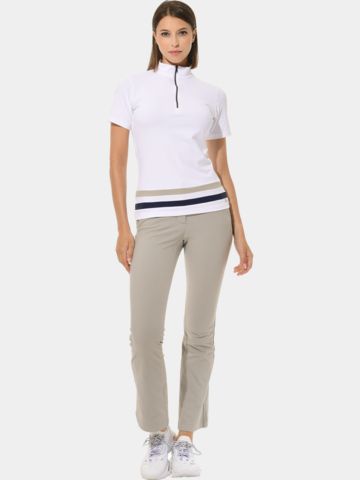 MDC Flared Chino Hose hellgrau