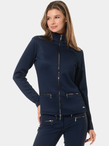 MDC Full Zip Midlayer Jacke navy