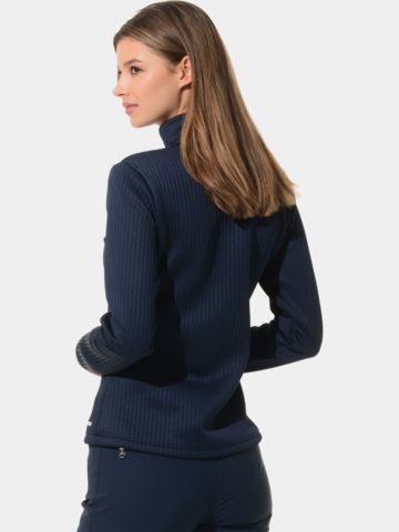MDC Full Zip Midlayer Jacke navy