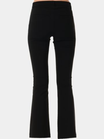 MDC Flared Chino Hose schwarz