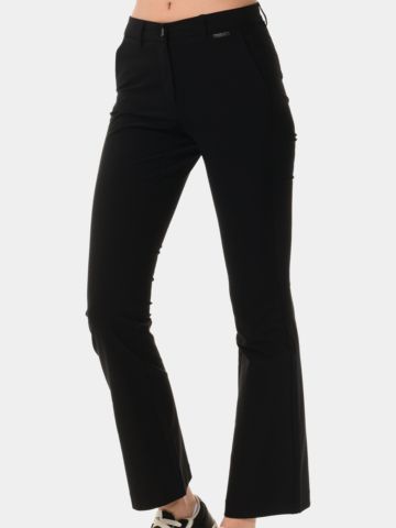 MDC Flared Chino Hose schwarz