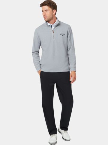 Callaway Odyssey Birdseye Jacquard Stretch Midlayer hellgrau