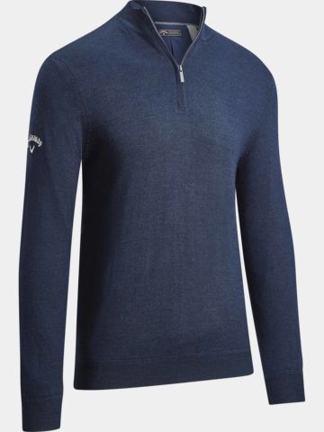 Callaway Windstopper Merino Windstopp Strick navy