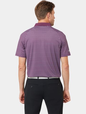 Callaway Fly Birdie Check Halbarm Polo bordeaux