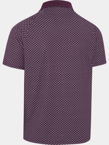 Callaway Fly Birdie Check Halbarm Polo bordeaux