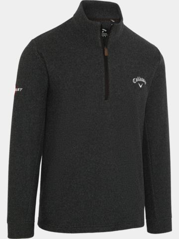 Callaway Odyssey Birdseye Jacquard Stretch Midlayer schwarz