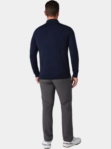 Callaway 1/4 Blended Merino Odyssey Troyer Strick navy