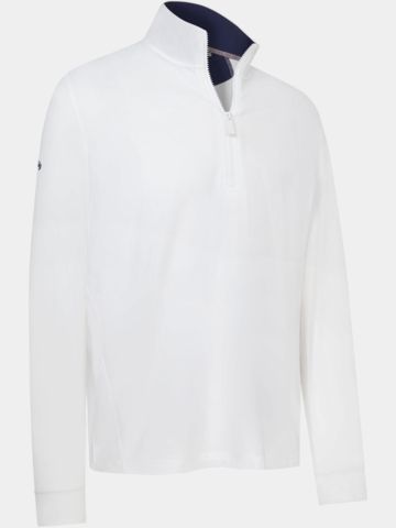 Callaway Teams 1/4-Zip Sweatshirt Stretch Midlayer, White