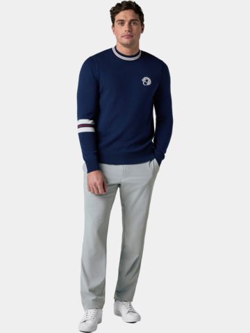 Callaway Legacy LS BLOCKED PULL OVER SWEATER Svetr z pleteniny námořnická modrá