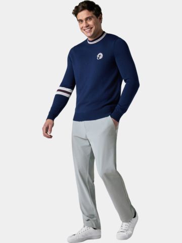 Callaway Legacy LS BLOCKED PULL OVER SWEATER Svetr z pleteniny námořnická modrá