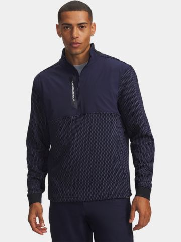Under Armour Drive Pro Hybrid HZ Stretch Midlayer navy