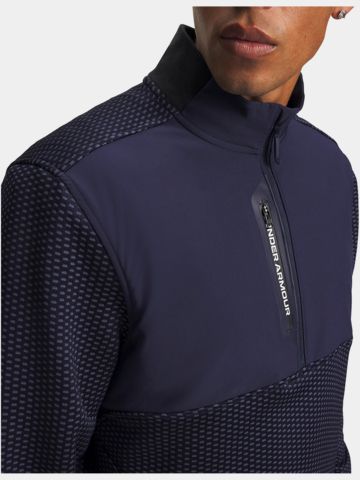 Under Armour Drive Pro Hybrid HZ Stretch Midlayer navy