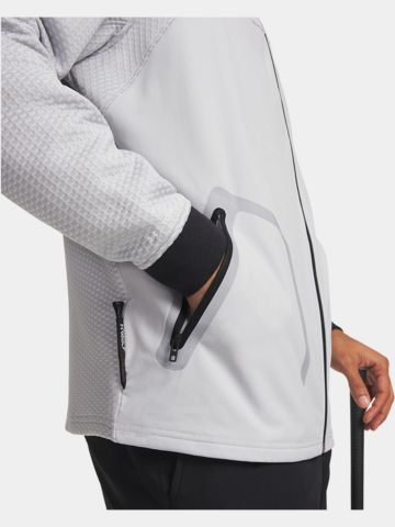 Under Armour Drive Pro Hybrid FZ Stretch Jacke hellgrau
