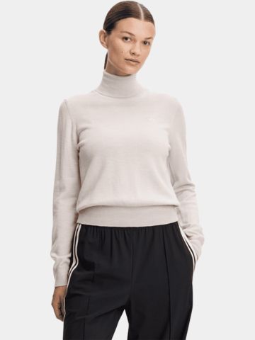 J.Lindeberg Anja Knitted Rollkragen Strick sand