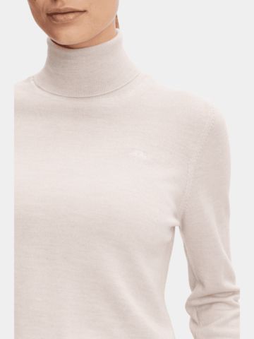 J.Lindeberg Anja Knitted Rollkragen Strick sand