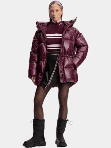 J.Lindeberg Ariadne Zip Troyer Strick bordeaux