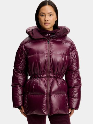 J.Lindeberg Tranquil Daunen Jacke bordeaux
