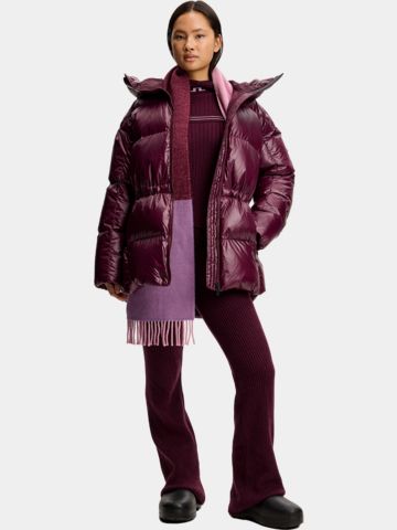 J.Lindeberg Tranquil Daunen Jacke bordeaux